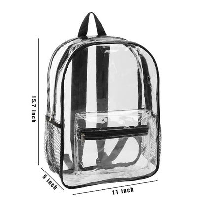 CLEAR PVC WATERPROOF STADIUM BACKPACK