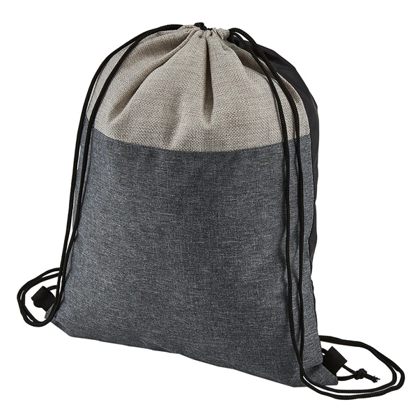 Heathered N' Jute Drawstring Backpack