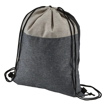 Heathered N' Jute Drawstring Backpack