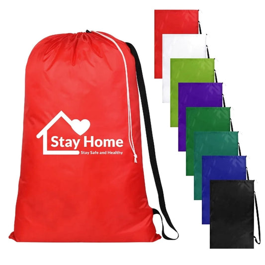 Drawstring Laundry Bag With Shoulder Strap ( 35.5" x 23" )