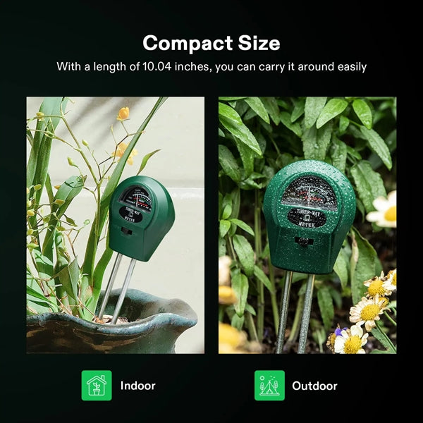 3-in-1 Soil Moisture/Light/pH Meter