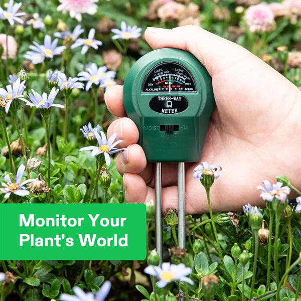 3-in-1 Soil Moisture/Light/pH Meter