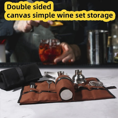 Canvas Bartender Roll Strap Bag
