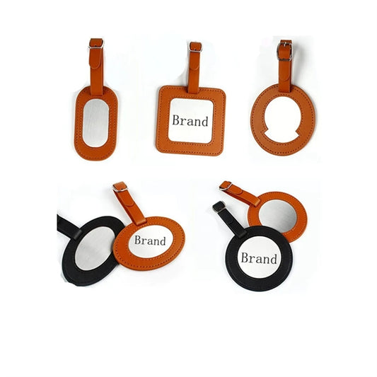 Leather Golf Luggage Tag Suitcase Travel Id Label