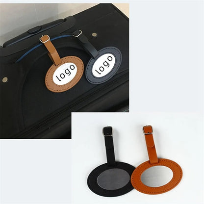 Leather Golf Luggage Tag Suitcase Travel Id Label