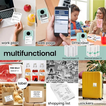 Bluetooth Wireless Portable Phone Printer