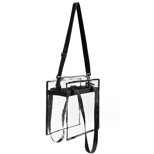 12 " x 12 " x 5 " Clear Pvc Tote Bag