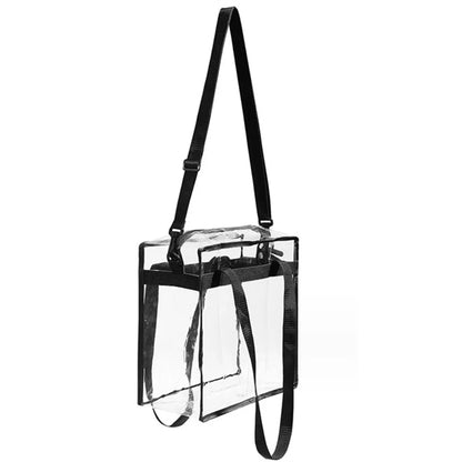 12 " x 12 " x 5 " Clear Pvc Tote Bag