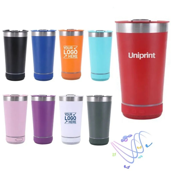 Double Wall Wireless Music Beer Cup with Opener 17oz