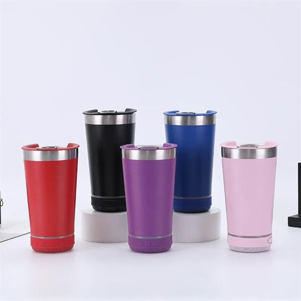 Double Wall Wireless Music Beer Cup with Opener 17oz