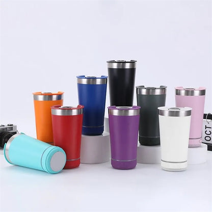 Double Wall Wireless Music Beer Cup with Opener 17oz