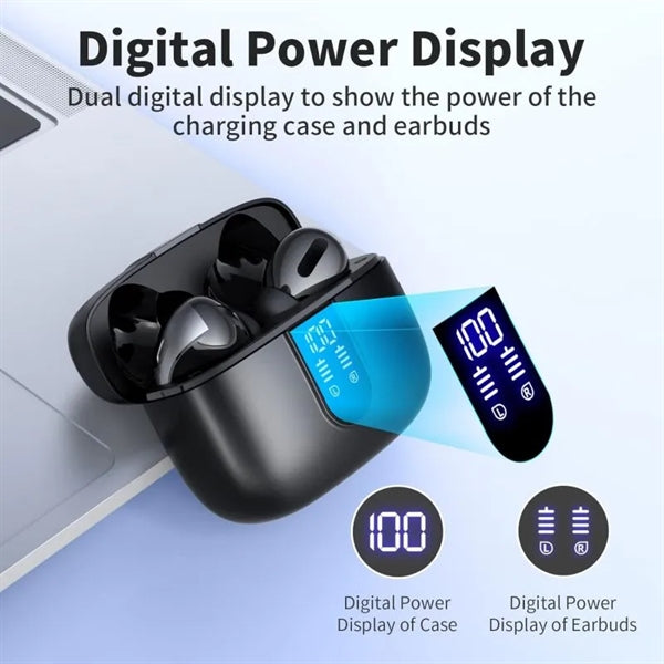 Sport Earphones with LED Display True Wireless Earbuds