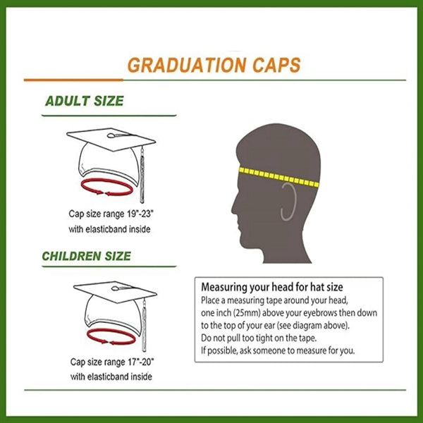 Unisex Adult Graduation Cap With Tassel
