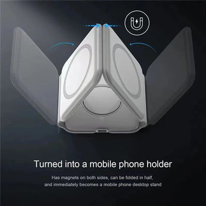Magnetic Foldable 3 in 1 Wireless Charging Station