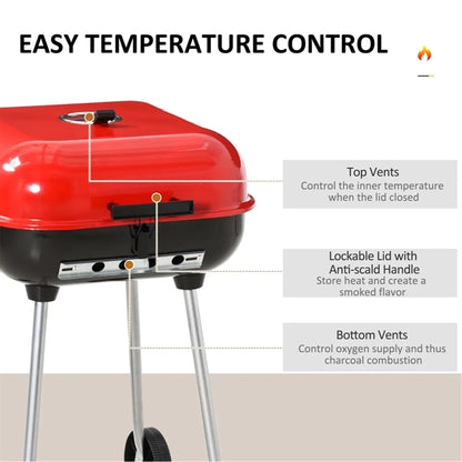 Hamburger Charcoal BBQ Grill