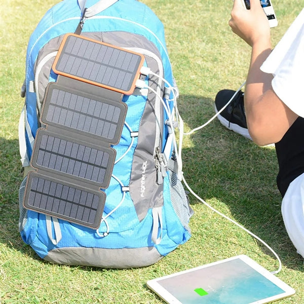 4-Panels Survival Solar Charger Power Bank 20000mAh