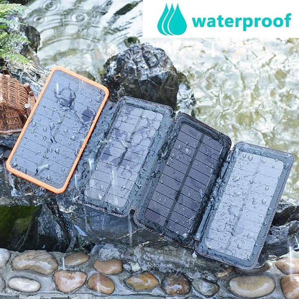 4-Panels Survival Solar Charger Power Bank 20000mAh