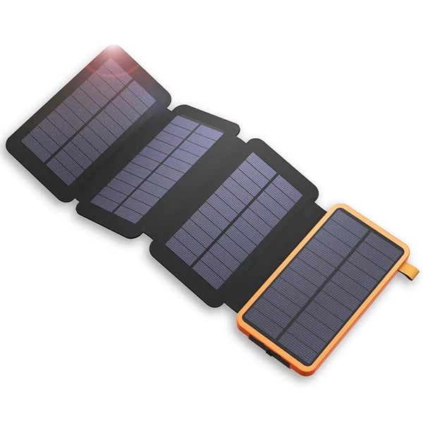 4-Panels Survival Solar Charger Power Bank 20000mAh