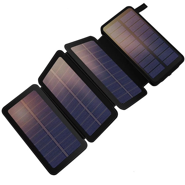 4-Panels Survival Solar Charger Power Bank 20000mAh