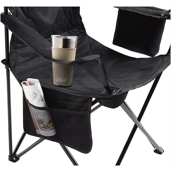 Camping Chair with Built-in 4 Can Cooler Pouch(300lb Capacit