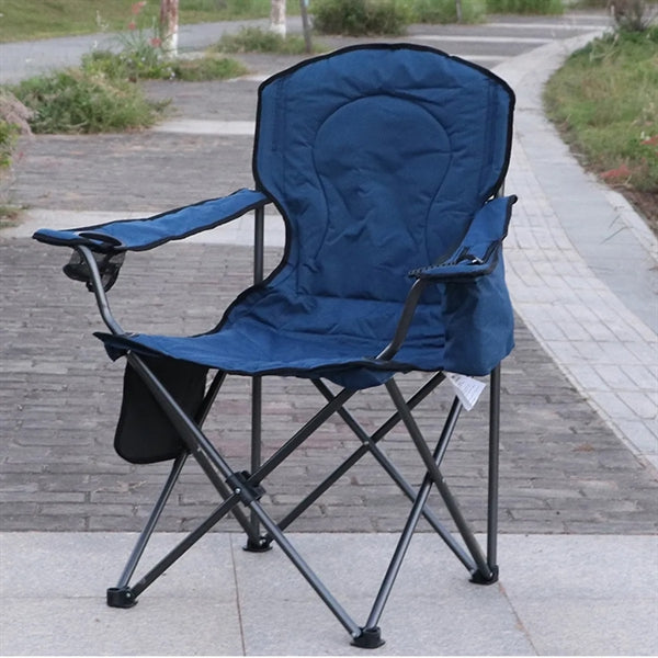 Camping Chair with Built-in 4 Can Cooler Pouch(300lb Capacit