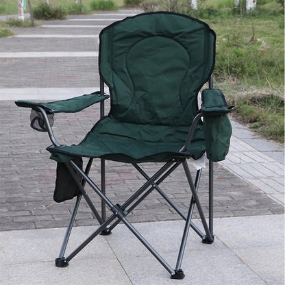 Camping Chair with Built-in 4 Can Cooler Pouch(300lb Capacit