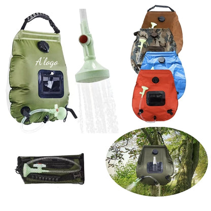 5 gallons/20L Solar Heating Camping Shower Bag