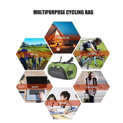 Large Capacity Outdoor Bike Handlebar Bag With Touch Screen