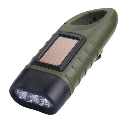 Portable LED Multifunction Solar Hand Crank Flashlight