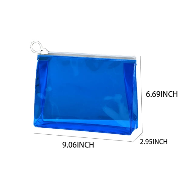 Transparent Zipper Three-Dimensional Cosmetic Bag