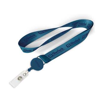 1/2" Polyester/Badge Reel Lanyard Combo