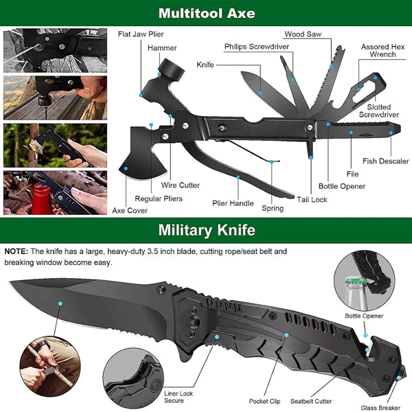 Professional Survival Gear with Molle Pouch