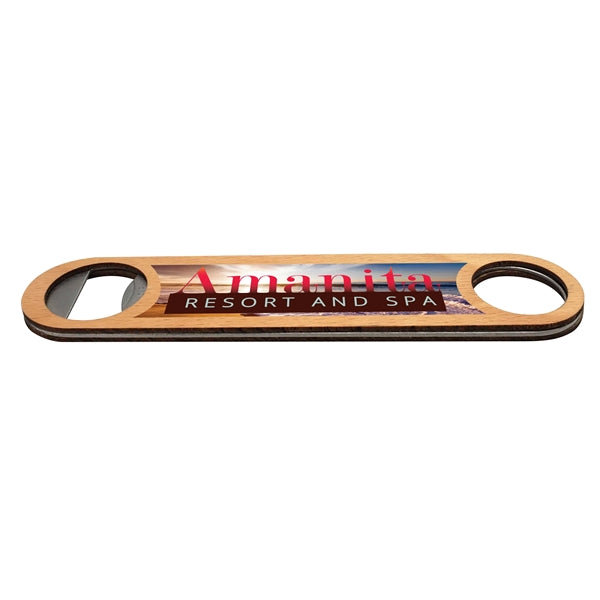 Beechwood Bottle Opener - Full Color Graphic