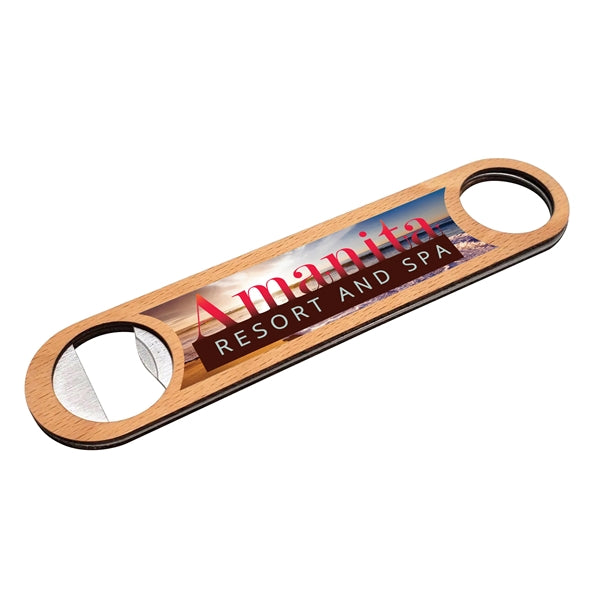 Beechwood Bottle Opener - Full Color Graphic