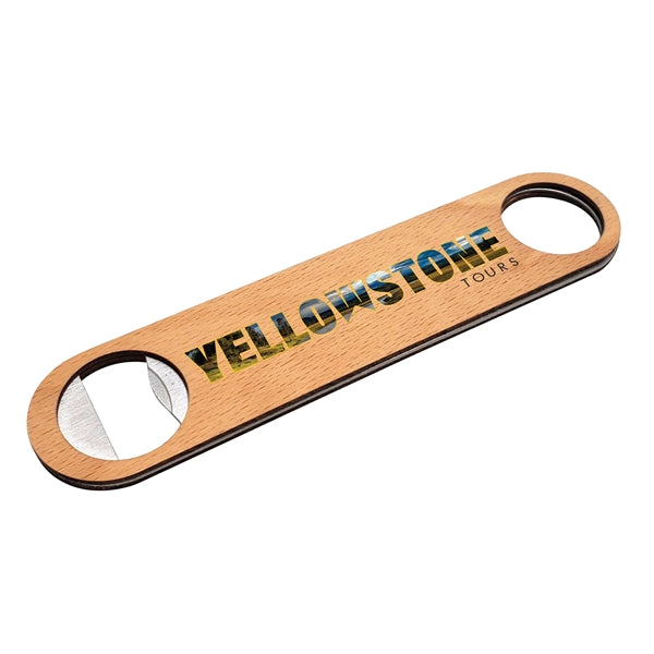 Beechwood Bottle Opener - Full Color Graphic