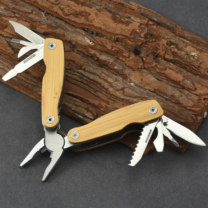 Personalized Multi-Function Pocket Pliers with Wooden Handle