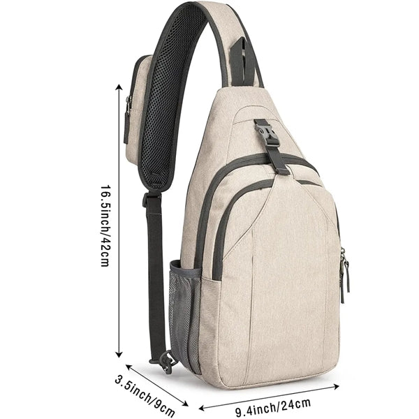 Sling Crossbody Chest Bag Backpack for Hiking Travel