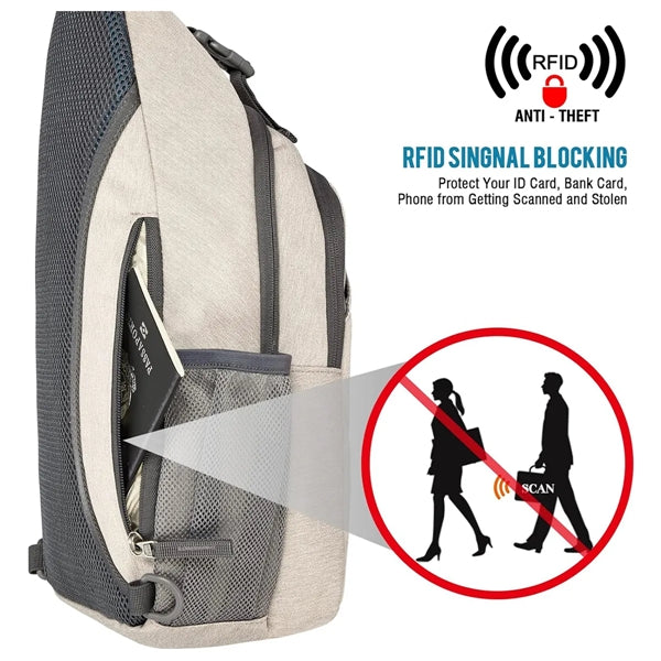 Sling Crossbody Chest Bag Backpack for Hiking Travel