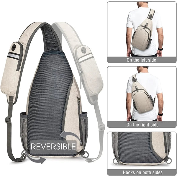 Sling Crossbody Chest Bag Backpack for Hiking Travel