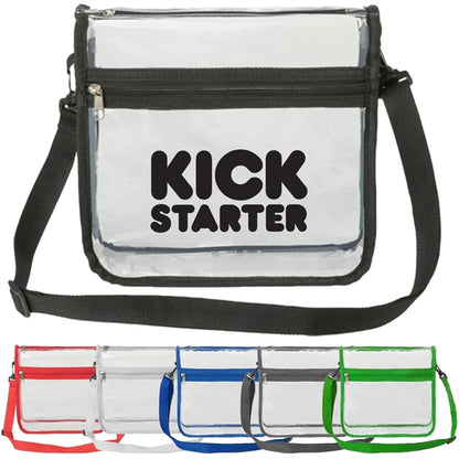 Stadium Approved Purse Clear PVC Bag with Adjustable Strap