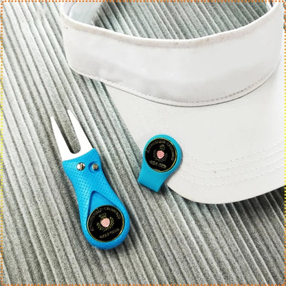Silicone Golf Ball Marker Hat Clip Strong Magnetic Closure