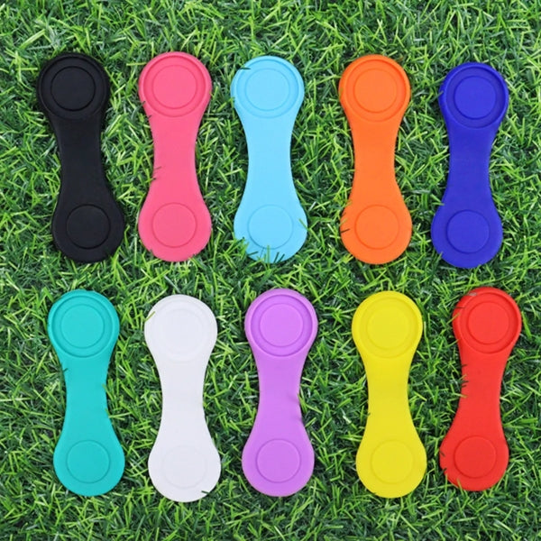 Silicone Golf Ball Marker Hat Clip Strong Magnetic Closure