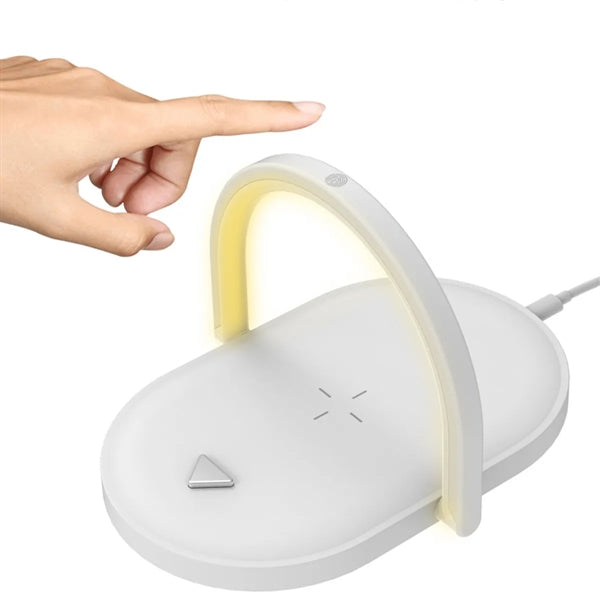 Wireless Charging Bedside Night Light Holder Three-In-One