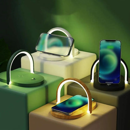 Wireless Charging Bedside Night Light Holder Three-In-One