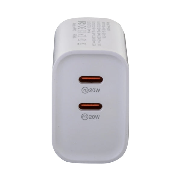 20W DUAL USB -C PD ADAPTER