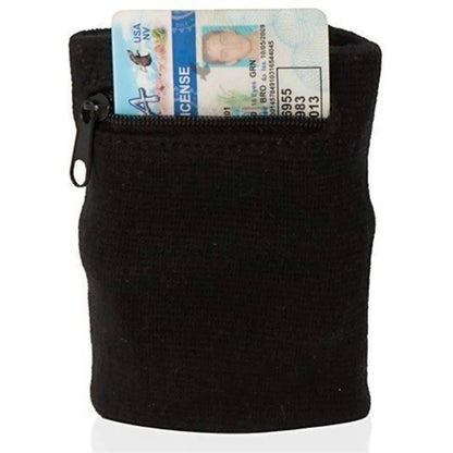Wrist Band with Zipper Pouch