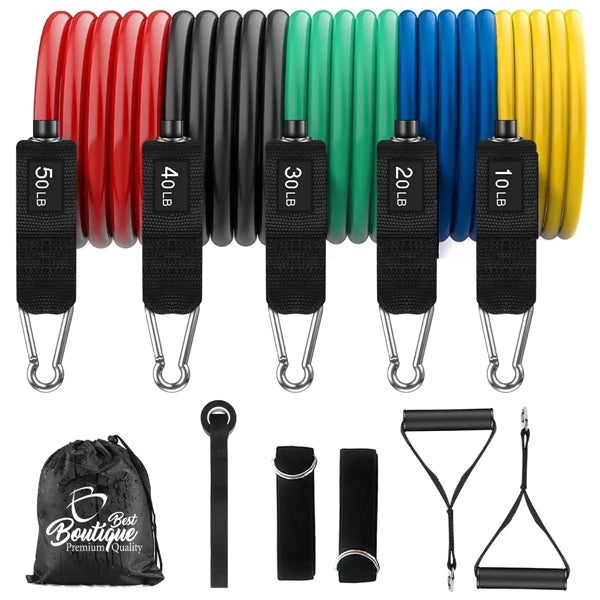 Unisex Home Adjustable Resistance Exercise Workout Bands