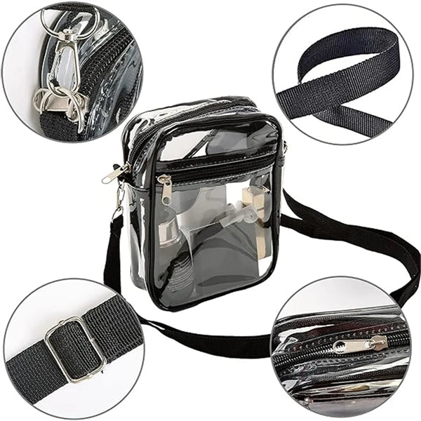 Stadium Concerts Clear Plastic Purses Shoulder Crossbody Bag