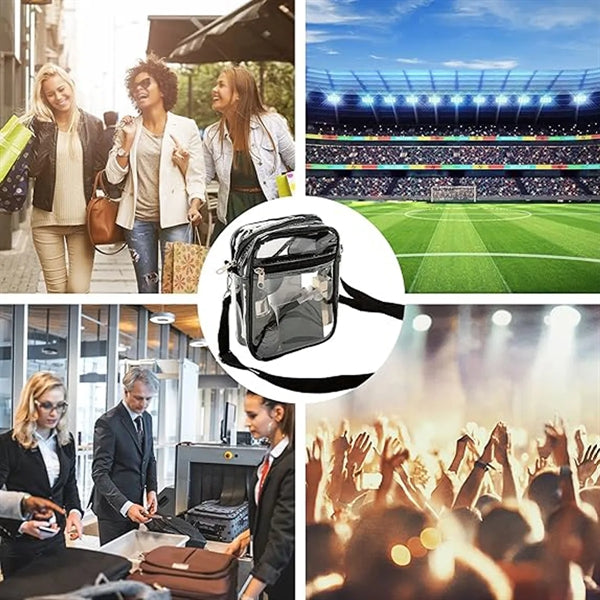 Stadium Concerts Clear Plastic Purses Shoulder Crossbody Bag