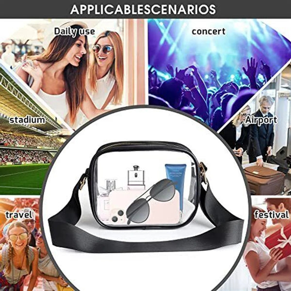 Custom Concerts Sports Events Festivals Clear Crossbody Bag